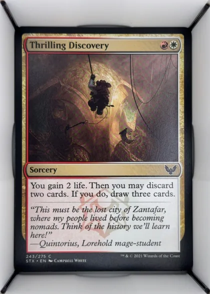 front of card