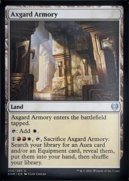 front of card