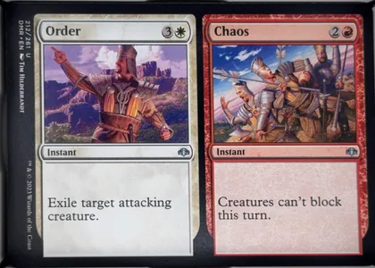 front of card