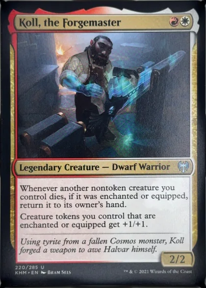 front of card