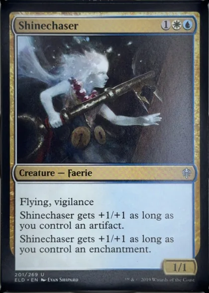 front of card