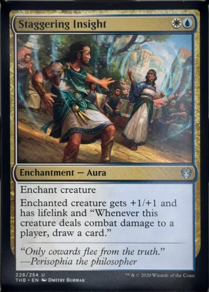 front of card