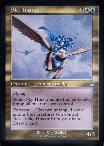 front of card