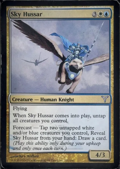 front of card