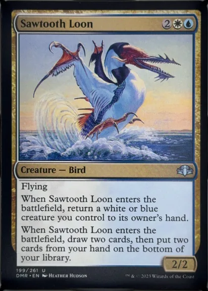 front of card
