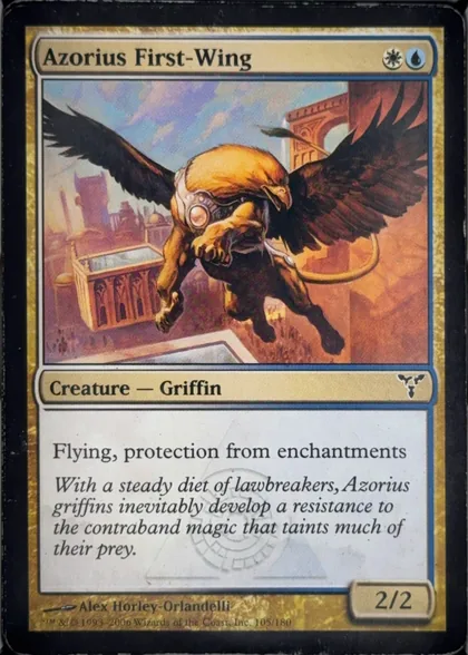 front of card