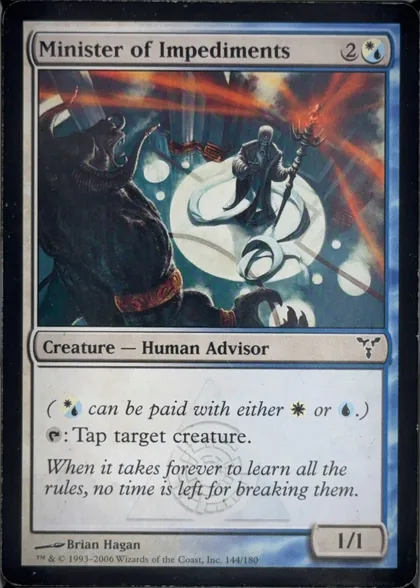 front of card