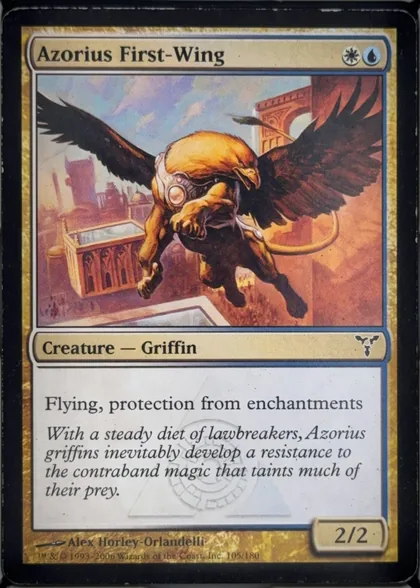 front of card