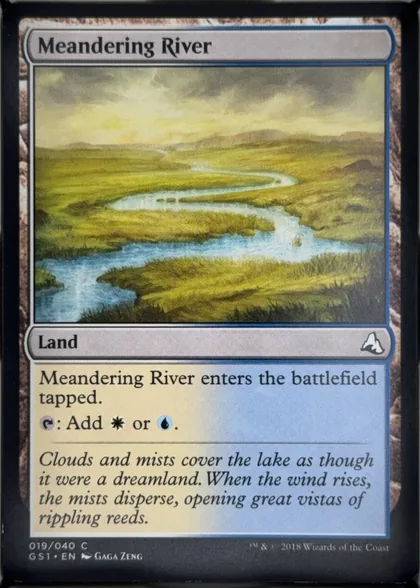 front of card
