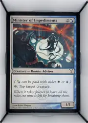 Minister of Impediments front