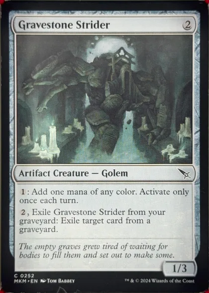 front of card