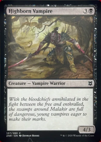front of card