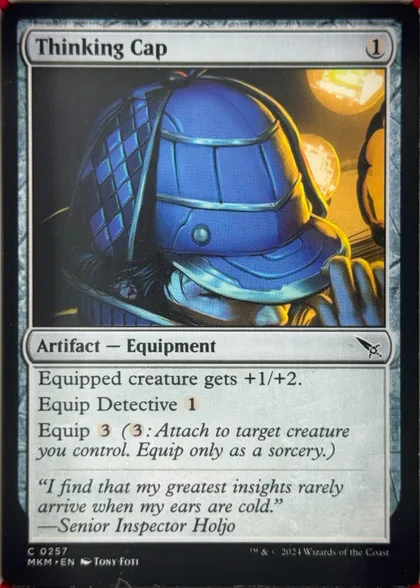front of card