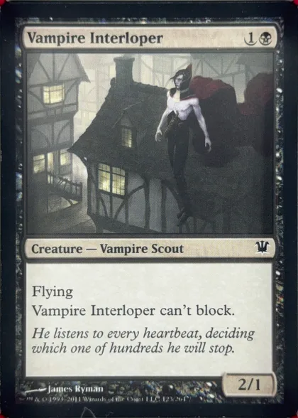 front of card