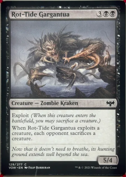 front of card