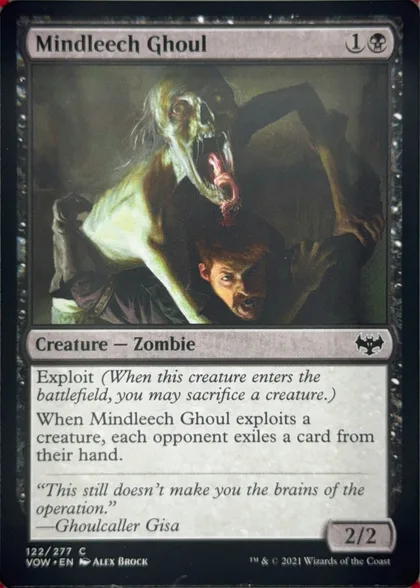 front of card