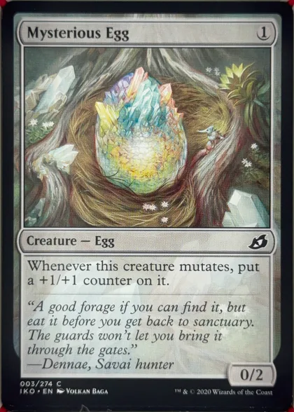 front of card