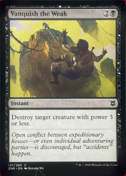 front of card