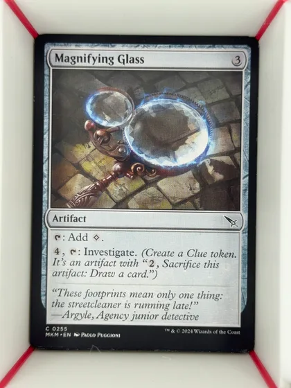 front of card