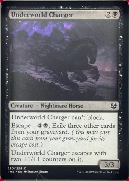 front of card