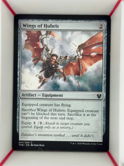 front of card
