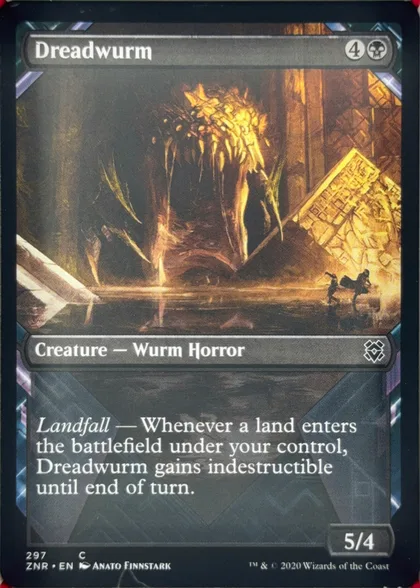 front of card