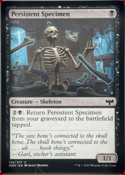 front of card