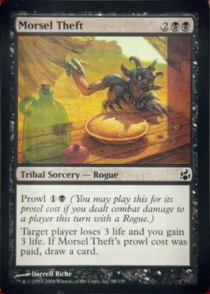 front of card