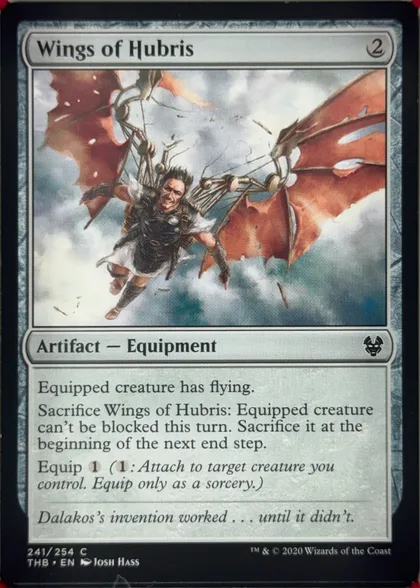 front of card