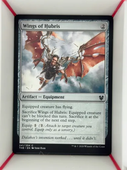 front of card