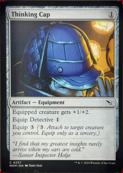 front of card