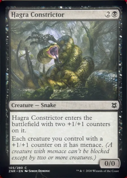 front of card