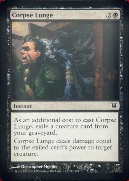 front of card