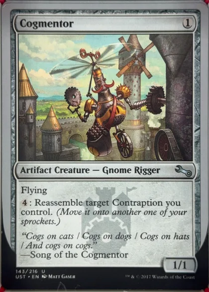 front of card