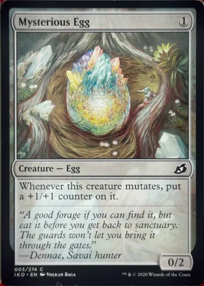 front of card
