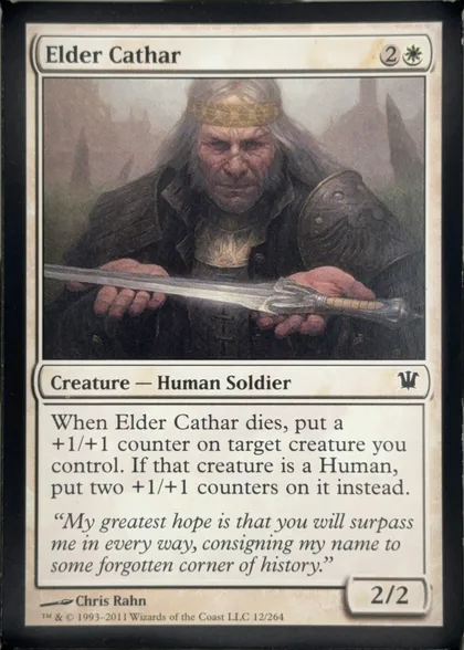 front of card