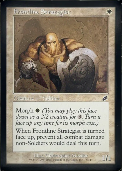front of card