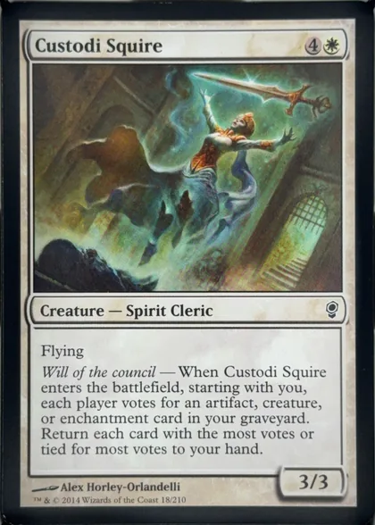 front of card
