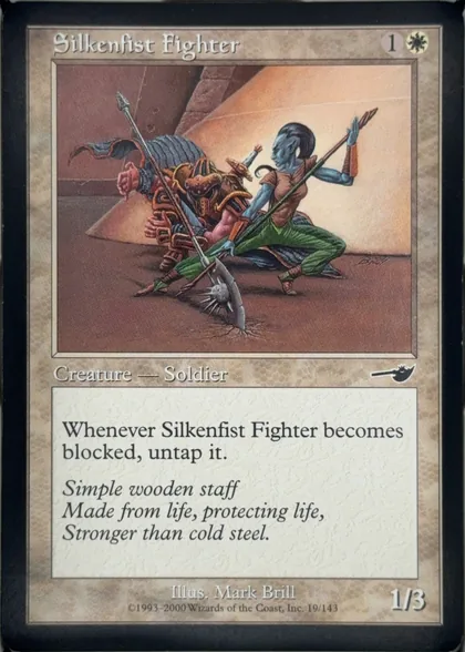 front of card
