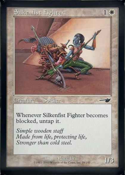 front of card