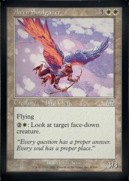 front of card