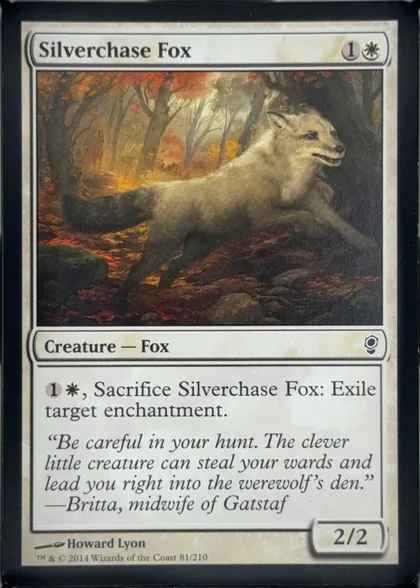 front of card