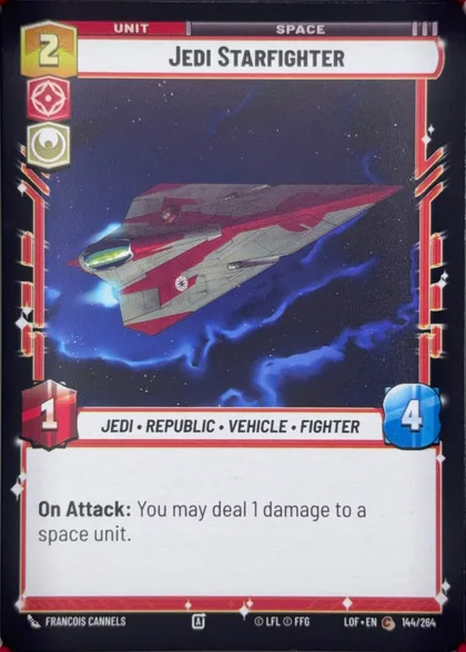 front of card
