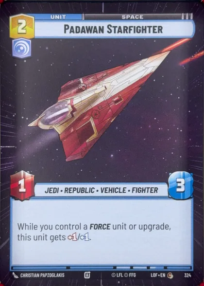 front of card