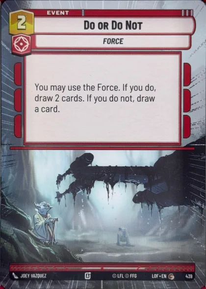 front of card