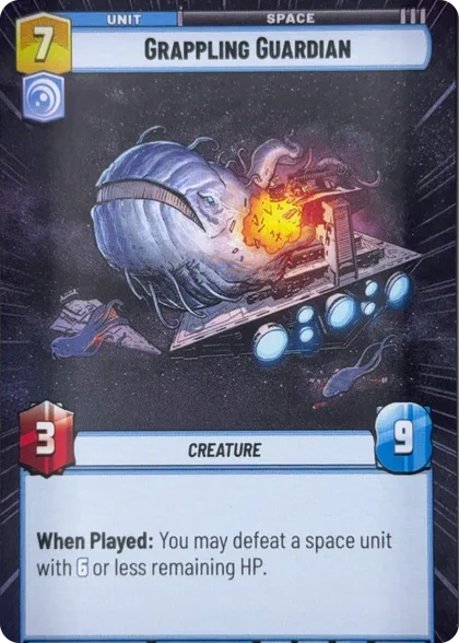 front of card