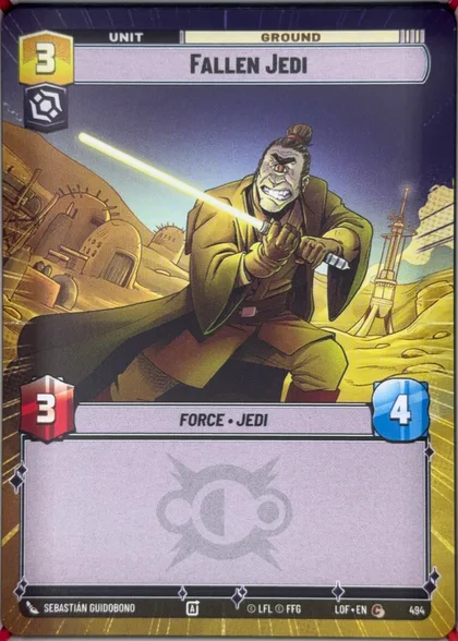 front of card