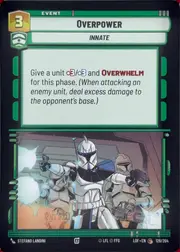 Overpower front
