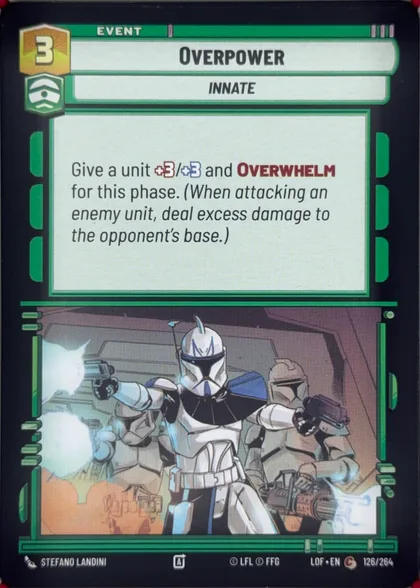front of card