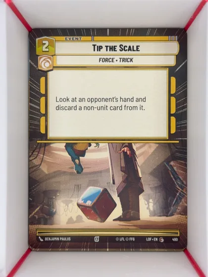 front of card
